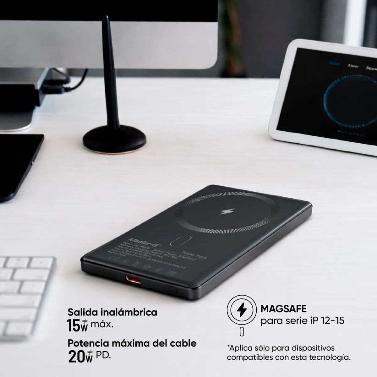Cargador Inalámbrico MAGSAFE 5.000 mAh Compatible con Iphone