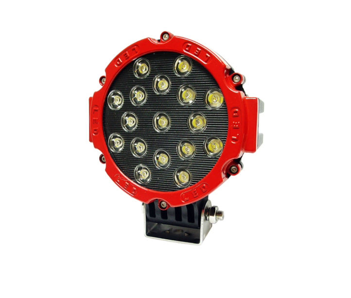 Farol Faena Redondo Rojo con 17 LED image 0