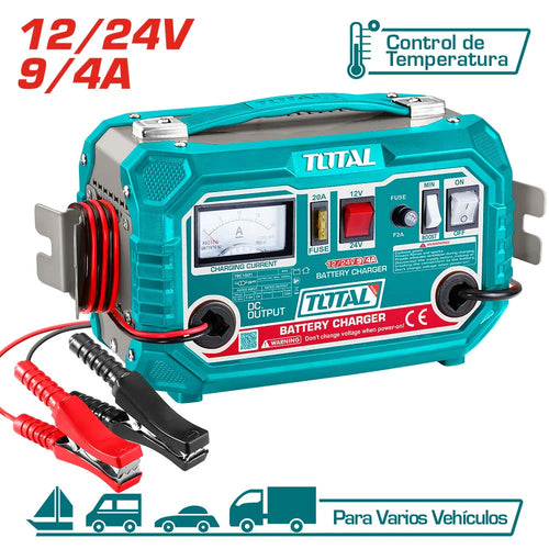 Cargador de Baterías 12-24V Amperes