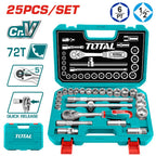 Set de 25 Dados 1/2'' en Acero Molibdeno