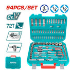 Set de 94 Dados 1/4" - 1/2" para Mecánica Automotriz