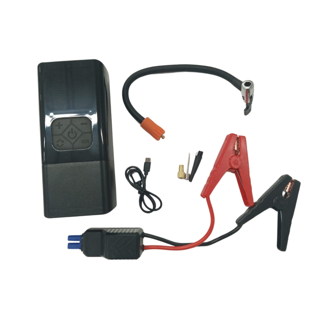 Partidor para auto con compresor y luz de emergencia