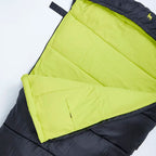 Saco de Dormir Qiwa Color Negro y Verde lima